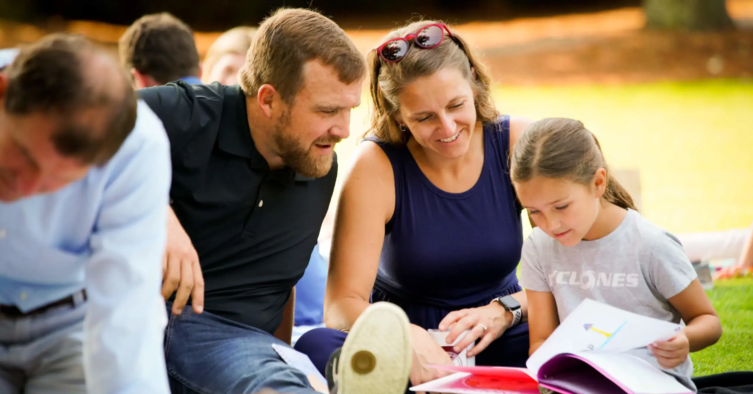 Porter-Gaud student with parents