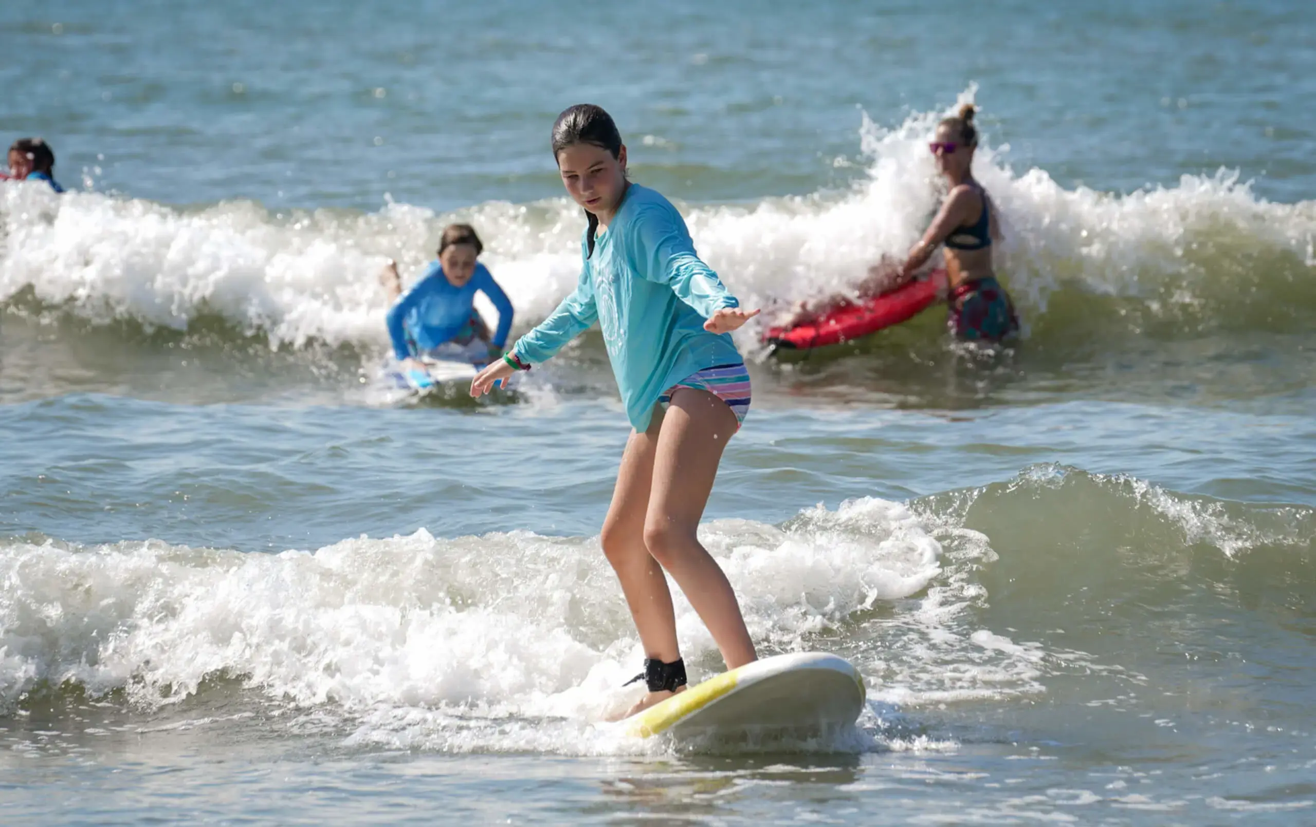 Camp Cyclone surfing