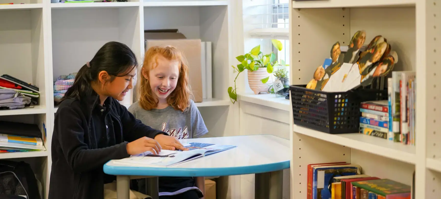 Porter-Gaud Lower School students reading together