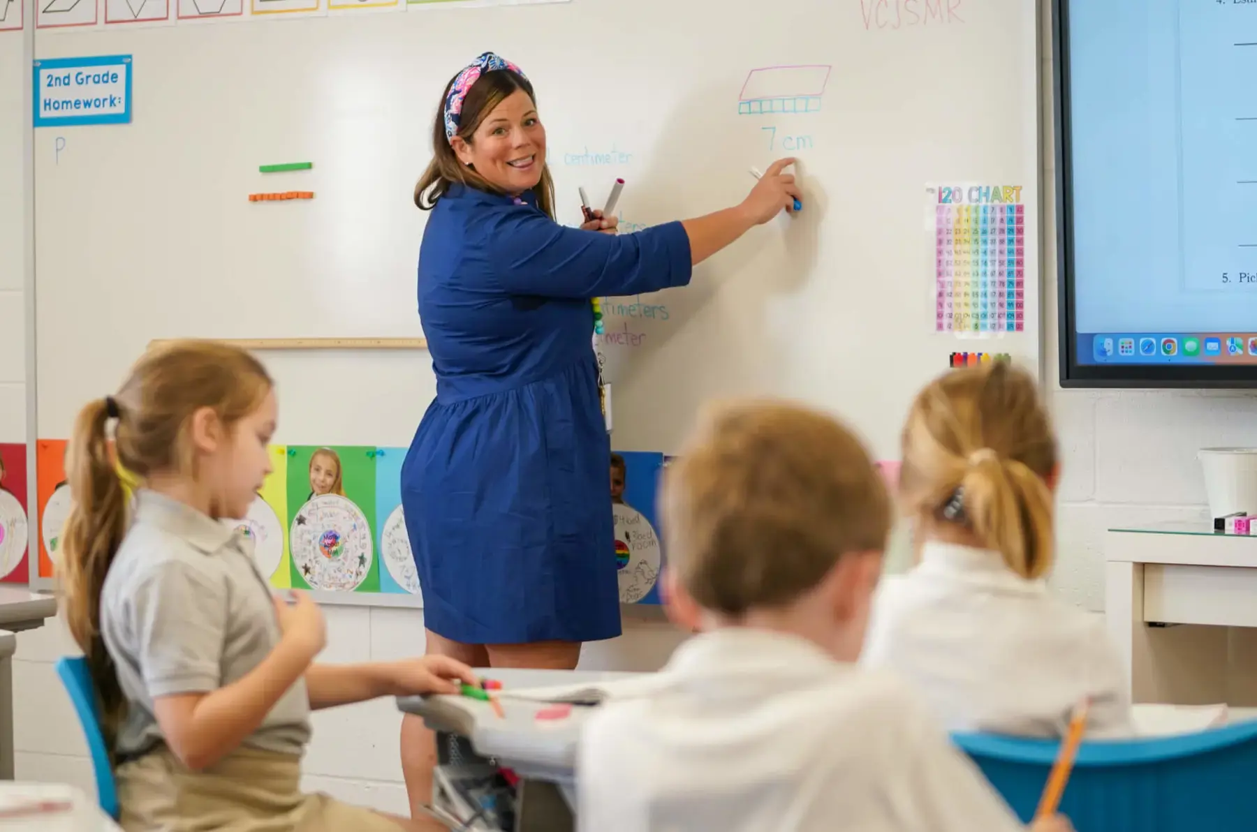 Porter-Gaud Lower School math class