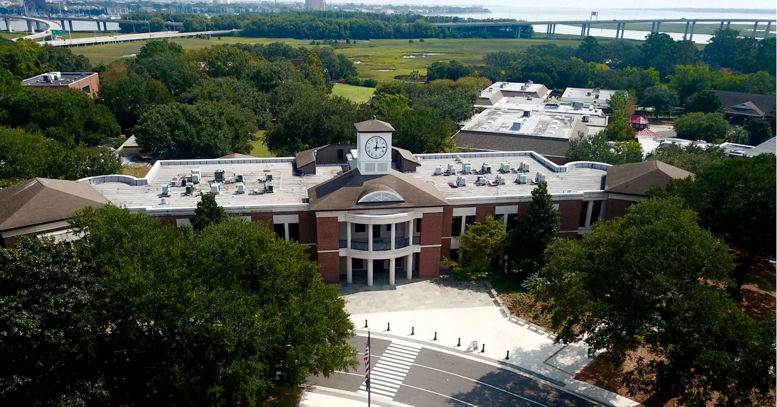 Aerial view of Porter-Gaud school