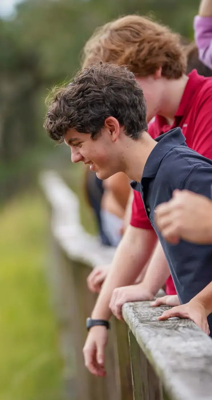 Porter-Gaud Upper School Students in nature